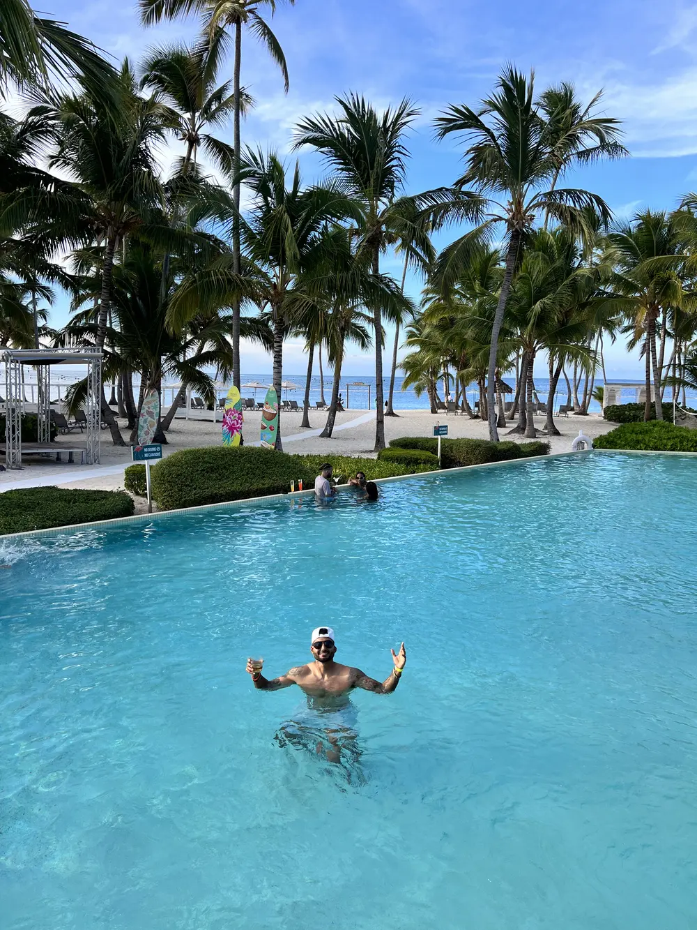 Team retreat at a beach resort
