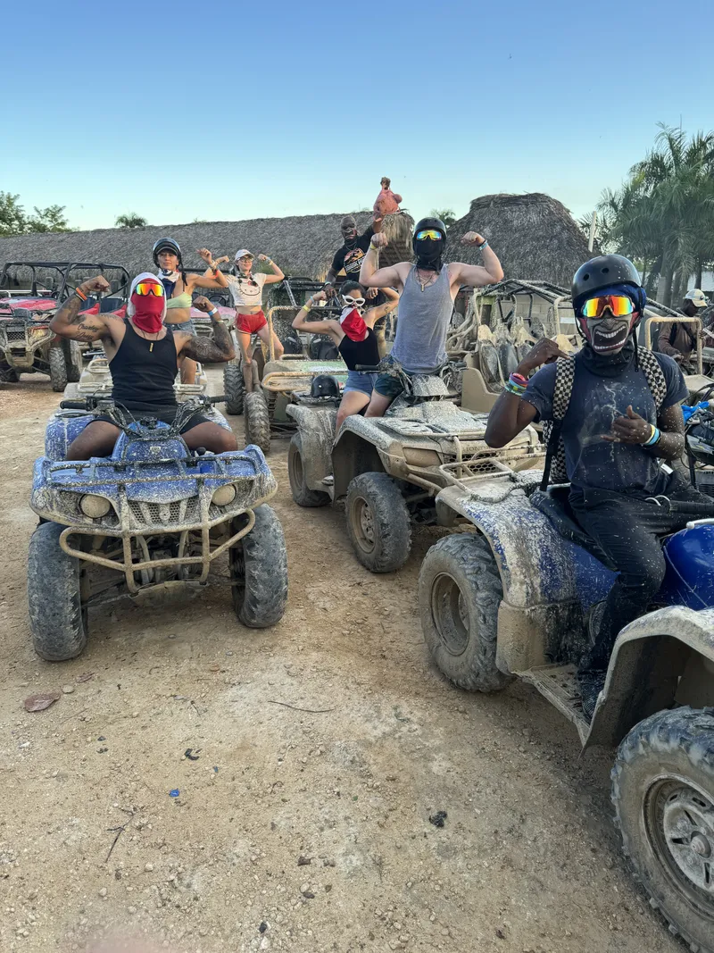 Team ATV ride during a company trip
